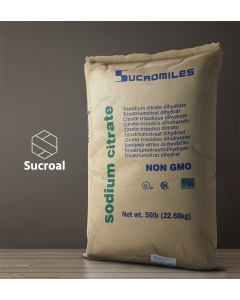 Sodium Citrate Dihydrate, USP/ FCC Grade (Kosher), Fine Granular, 50 lb Bag