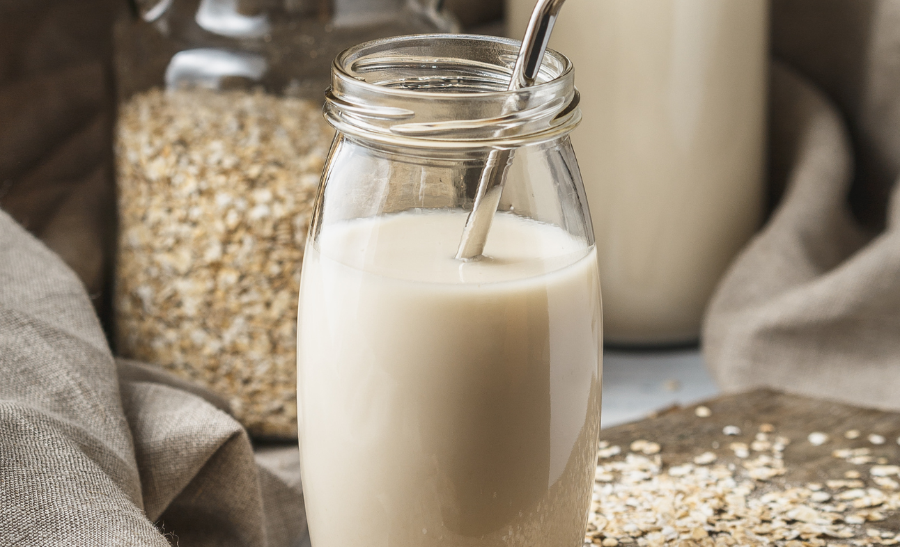 plant based milk created with oats