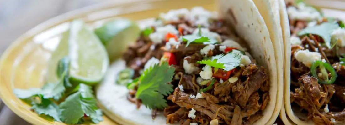 Platter of tacos